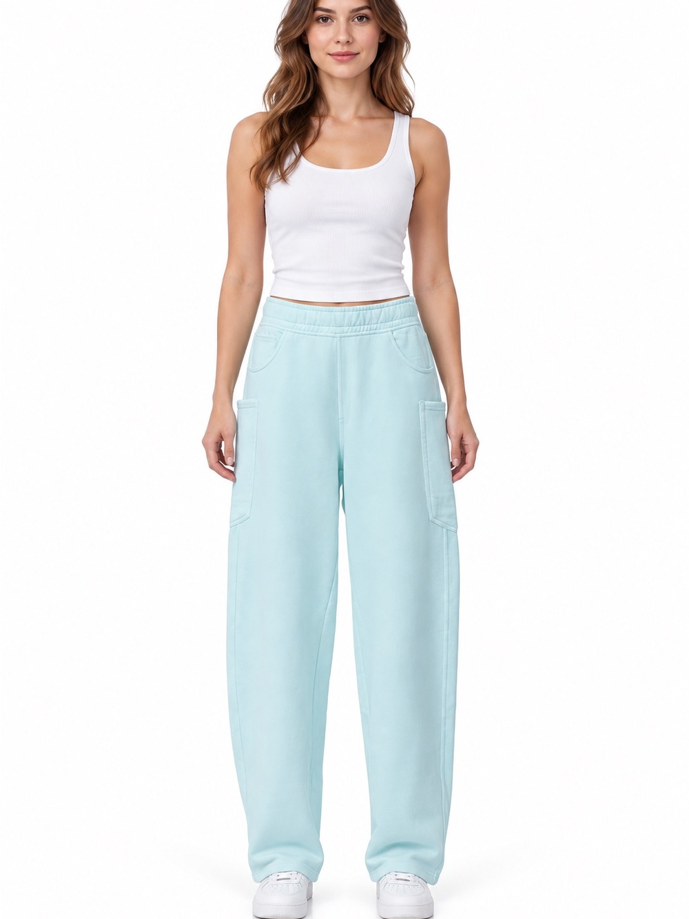 29. AFRM • NWT $110 Ryan Coordinating Barrel Leg Fleece Sweatpants
